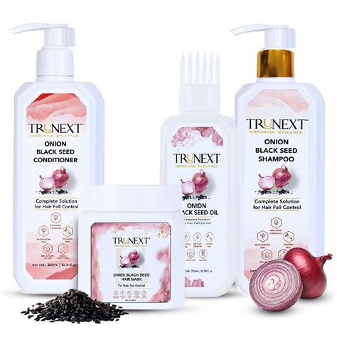 Buy TRUNEXT Onion Black Seed Hair Oil original 200Ml, Onion Black Seed ...