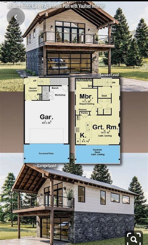 Pin by Amber Pickering on barn houses | Garage apartment plans ...