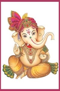 Lord Ganesha Ji Sticker Wall Poster|Religious Poster|Bhagwan Poster ...