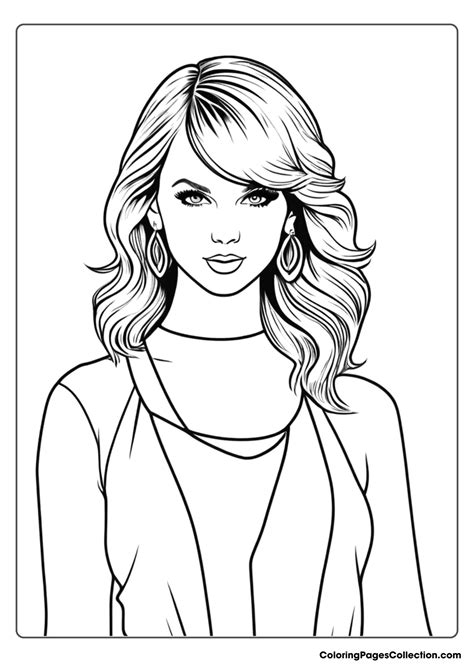 Taylor Swift Coloring Pages Dress