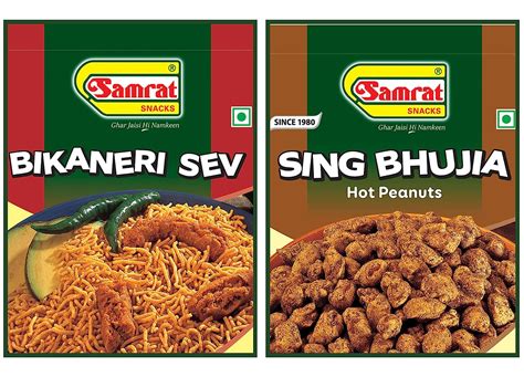 SAMRAT| Assorted Combo Pack of 2 | SING BHUJIA (Tasty Peanuts ...