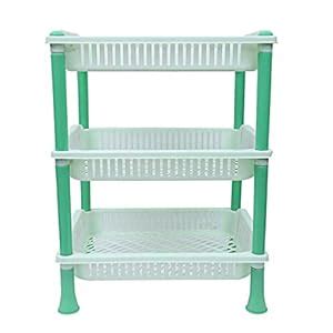 Kuber Industries Plastic 3 Layer Multi-Purpose Kitchen Storage Basket ...