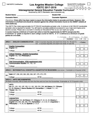 Los Angeles Mission College Intersegmental - Fill Online, Printable ...