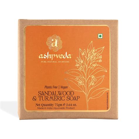 Buy Ashpveda Sandalwood & Turmeric Bathing Bar Ayurvedic Soap, Best ...