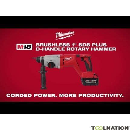 Milwaukee 4933492482 M18 BLHACD26-0X Accu Combi Hammer SDS-plus 18V ...