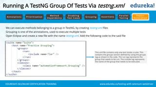 Image result for Selenium TestNG Tutorial Edureka