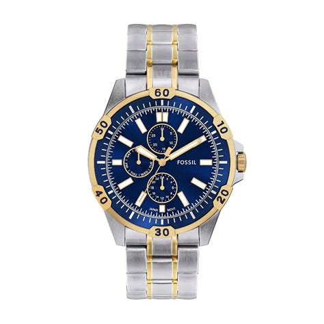 Fossil Garrett Quartz Blue Dial Multi-Function Watch For Men FS6146 ...