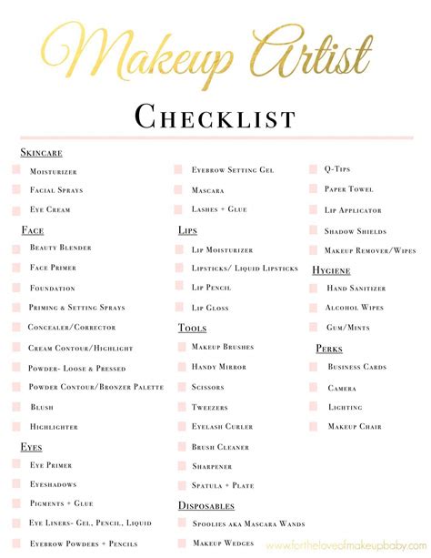 bridal makeup kit products list