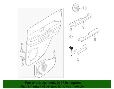 2001-2004 Nissan Pathfinder Armrest Grommet 62698-V7000 | Hart Nissan of NoVa