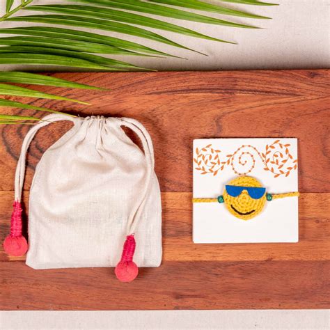 Handcrafted Smiley Rakhi