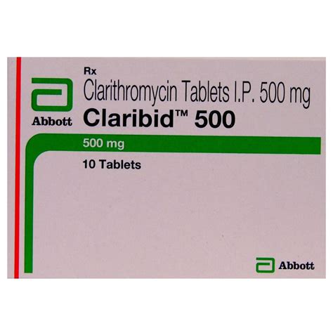 Claribid 500 Tablet 10's Price, Uses, Side Effects, Composition ...