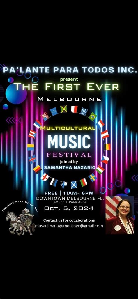 1st Ever Multicultural Music Festival 2024, Downtown Melbourne, 5 ...