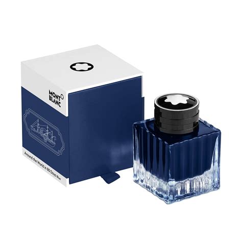 Montblanc Around The World in 80 Days Ink Bottle, Blue - 50ml – Makoba