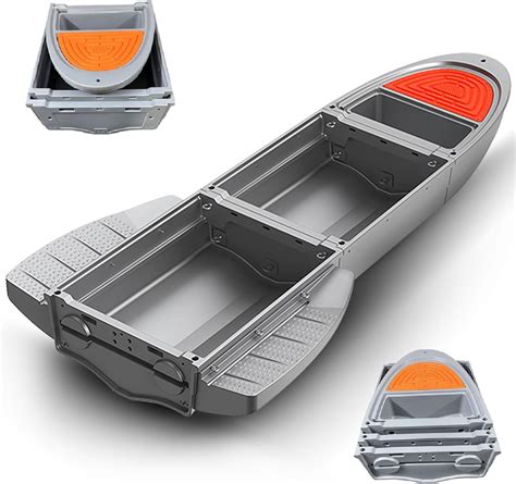 JYXKART Fishing Kayak Dinghy Boat, B1 Boat Float Folding Kayak with 3 ...