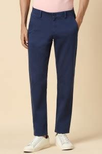 Allen Solly Regular Fit Men Blue Trousers - Buy Allen Solly Regular Fit ...