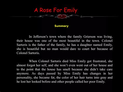 A Rose For Emily | PPTX