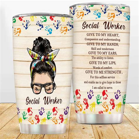 Amazon.com | RIAYFIZV Social Worker Gifts Tumbler Social Worker Gifts for Women Men Social ...