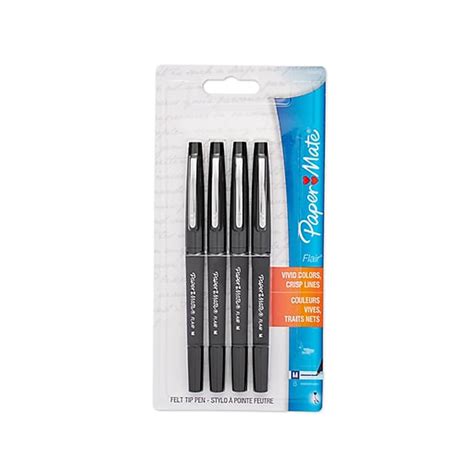Paper Mate Flair Black Felt Tip Pen 4 pk | Ranch and Home