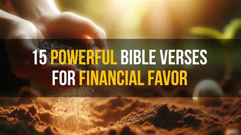15 Powerful Bible Verses for Financial Favor: God's Path to Prosperity