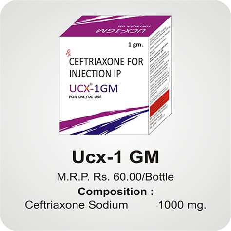 Ucx 1GM Injection Medibyte A Division of Dr. Kumars Pharmaceuticals