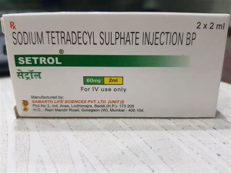 Sodium Tetradecyl Sulfate Injection - PHARMIKA INDIA PVT LTD.