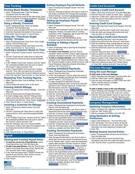 Image result for QuickBooks Quick Reference Guide