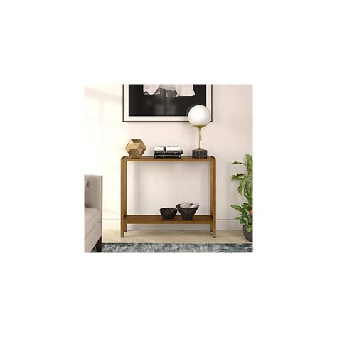 Buy Henn&Hart 36 Wide Rectangular Console Table in Brass, Entryway ...