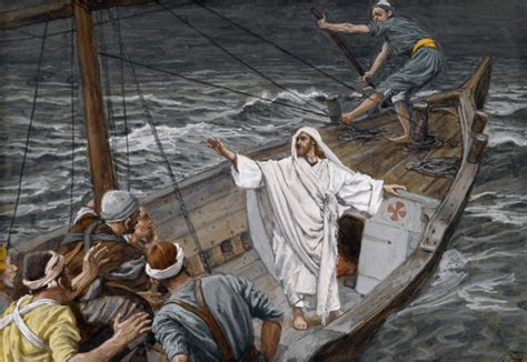 Jesus Stilling the Tempest - James Tissot - Christian Art Painting ...
