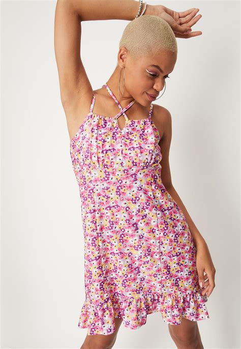 Buy Women Floral Printed Spaghetti A-Line Dress Online at just Rs. 899. ...