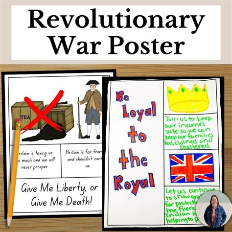 Revolutionary War Poster Project for Loyalists and Patriots - SFSEteach