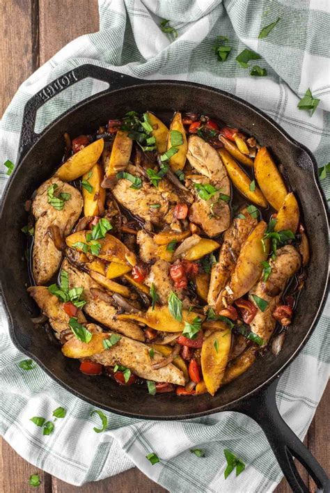 Balsamic Peach Chicken Recipe - Chisel & Fork
