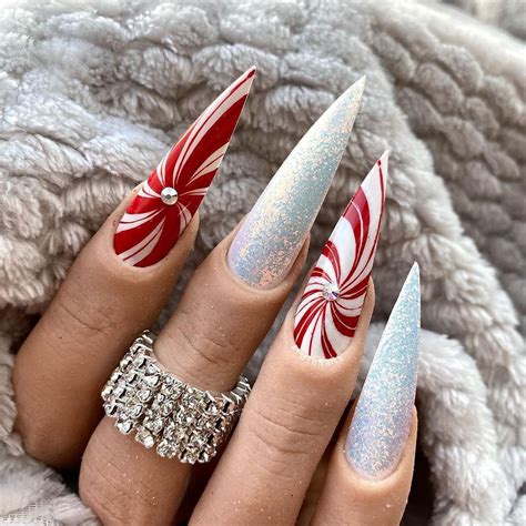 Holiday Glam: Explore 15 Creative Christmas Candy Cane Nail Designs In 2026