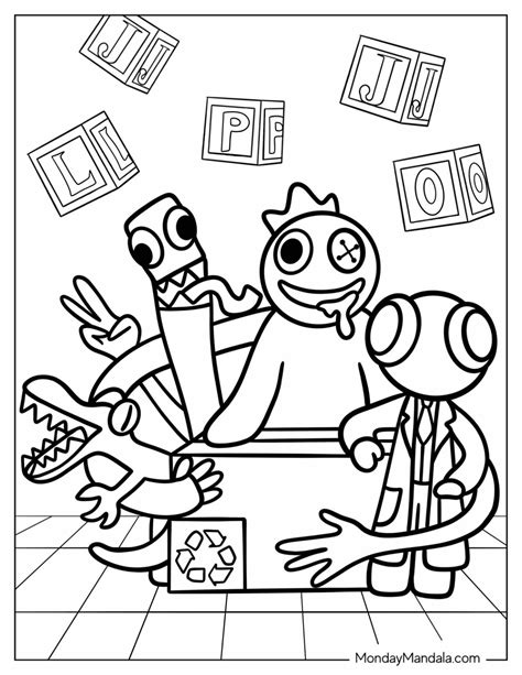 20 Rainbow Friends Coloring Pages (Free PDF Printables)