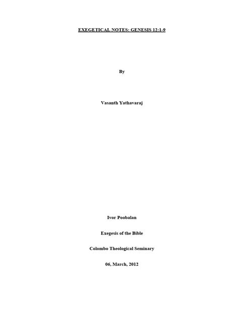 Image result for Genesis 12 Commentary