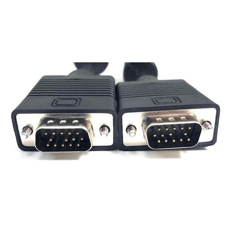 Micro Connectors Gold Screw-on VGA Connector, 600 Inches, Black, In ...