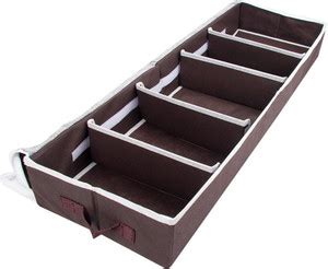HOUSE OF QUIRK Underbed Shoe Storage Under Bed Shoes Organizer Boxes 5 ...