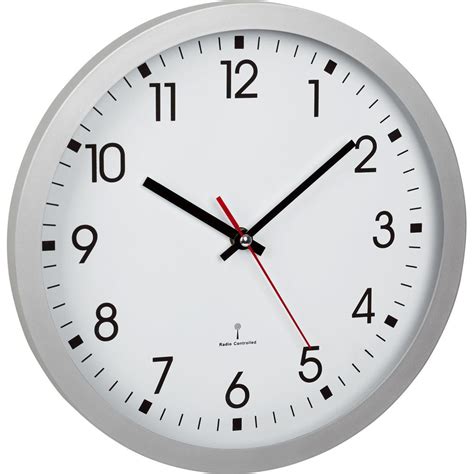 Mebus 19422 Radiocontrollato Orologio Da Parete 30 Cm X 3 Cm Argento - 5
