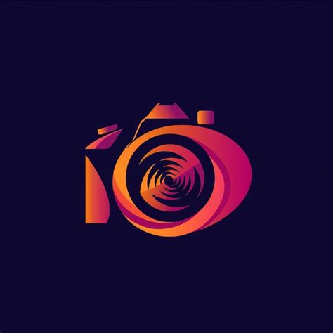 Round Abstract Camera Logo 的图像结果