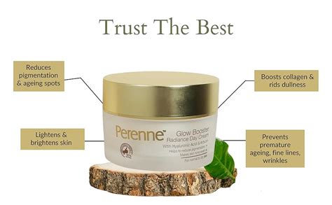 Perenne Radiance Day Cream With Natural Vitamin C, Green Tea And ...
