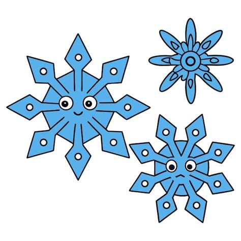 Vector different snowflakes | Premium AI-generated vector