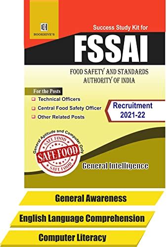 Amazon.in: Buy FSSAI Officers 2021-22(Technical,Central Food Safety ...