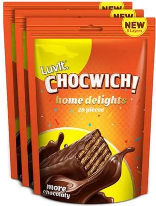 LuvIt Chocwich Home Delights Wafer Chocolates | Crunchy & Delicious ...