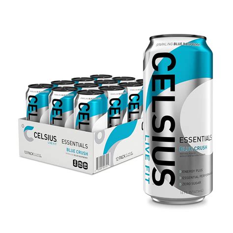 Amazon.com : CELSIUS ESSENTIALS™ Sparkling Blue Crush, Sugar Free ...