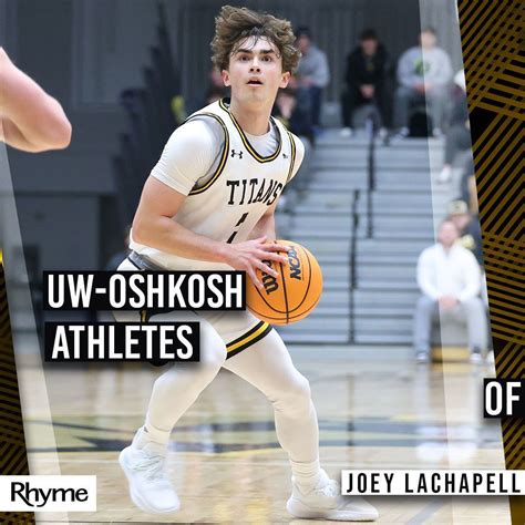 UW-Oshkosh Athletics | Your Titan Athletes of the Week are Michael ...