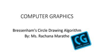 Image result for Circle Drawing Algorithm in Computer Graphics by Bhanu