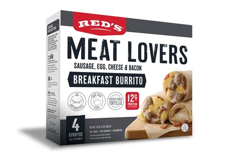 Meat Lovers Breakfast Burrito 4-Pack | Red's All Natural