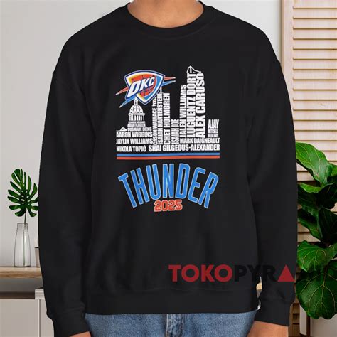 2025 OKC Thunder Built For Thunder Shirt - TokoPyramid