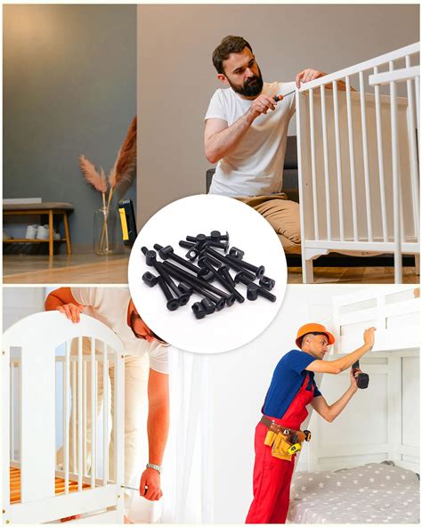 Snapklik.com : Crib Screws Hardware Replacement Kit - 28 Set Baby Bed ...