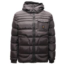 6427AI piumino uomo REFRIGIWEAR BENSON man down padded jacket dark grey