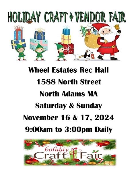 Holiday Craft Fair at Wheel Estates in North Adams, Wheel Estates MNC ...